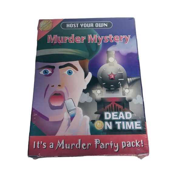 Dead on Time Murder Mystery Party Game Host Your Own Pack CD Invitations - Picture 9 of 13